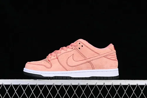 All Categories Nk SB Dunk Series Nk SB Dunk Low low-top sneakers NK SB Dunk Low "Pink" suede pink salmon pink and white suede smashed backboard fashion casual sneakers CV1655-600